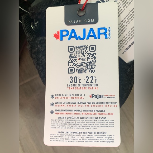 Pajar Canada Black Tavin Waterproof Insulated Winter Boots. - Picture 16 of 16